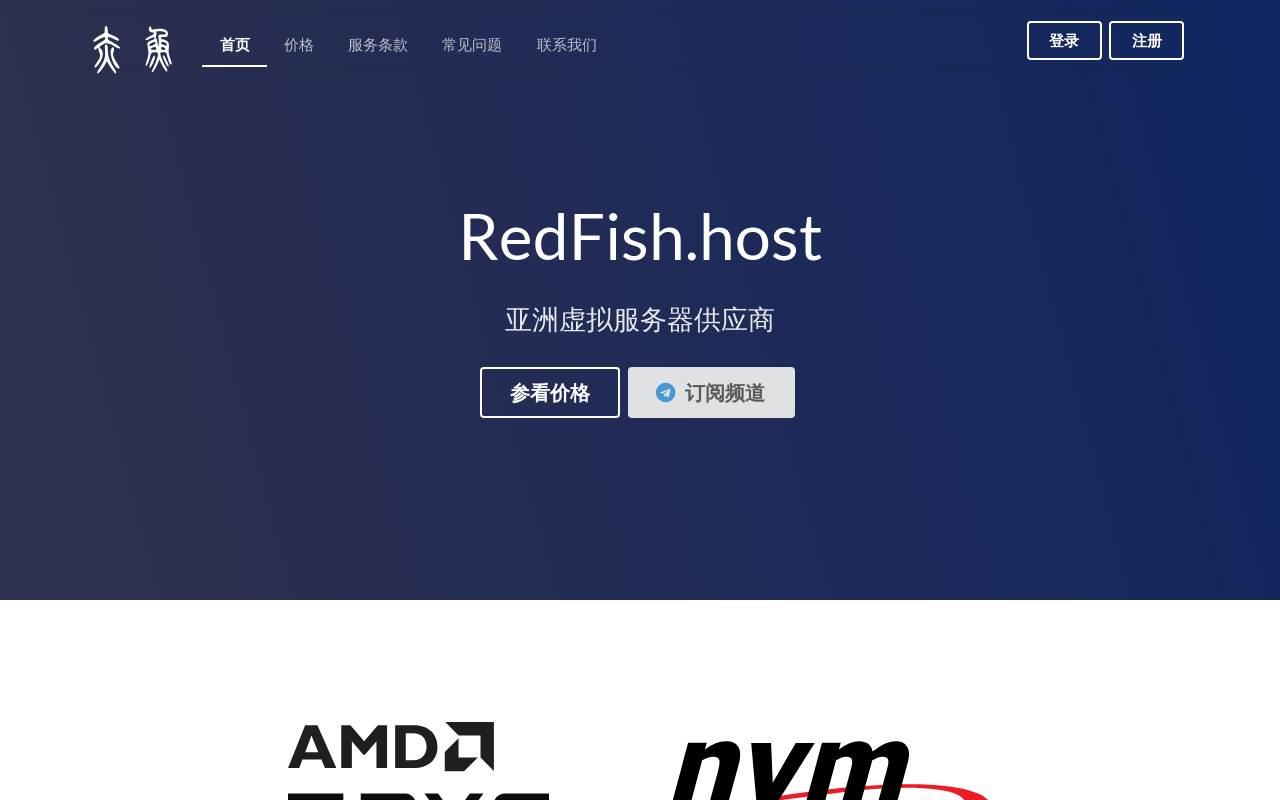 赤鱼网络 官网截图